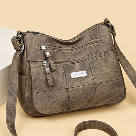 Middle-aged And Elderly Women's Bag Cross-border New Fashion Shoulder Bag Messenger Bag Simple All-Match Girl Mother Bag Large Capacity