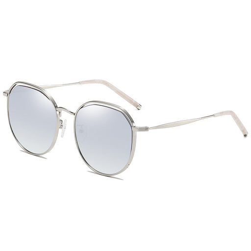 Ashalu's New Trend Hollowed-out Sunglasses Women's UV Protection European And American Fashion Travel Large-frame Progressive Color Sunglasses