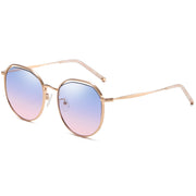 Ashalu's New Trend Hollowed-out Sunglasses Women's UV Protection European And American Fashion Travel Large-frame Progressive Color Sunglasses