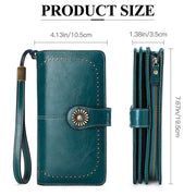 RFID Anti-magnetic Wallet Cross-border New Women's Korean-style Women's Wallet Cowhide Wallet Wallet Large Capacity Clutch