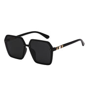 Korean-style Irregular Box Sunglasses Women's Internet-famous Slim-fit Polygon Sunglasses Trendy Atmospheric All-match Black Glasses