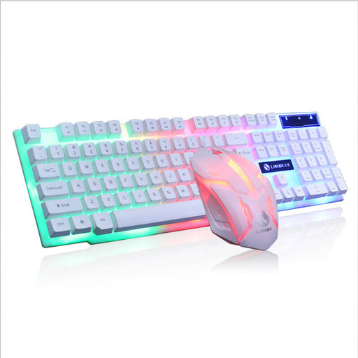 GTX300 Gaming CF LOL Gaming Keyboard Mouse Glowing Set