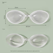 Silicone Bra Transparent Chest Sticker Small Chest Push-Up Silicone Waterproof Sweatproof Thickened Swimming Swimsuit Sling Dress Chest Pad