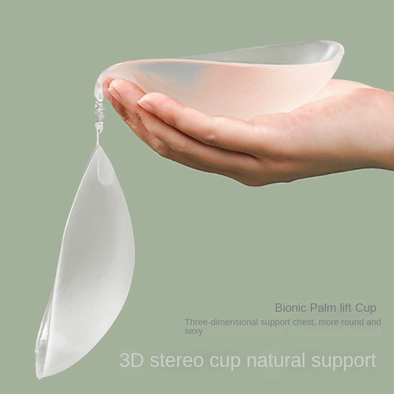 Silicone Bra Transparent Chest Sticker Small Chest Push-Up Silicone Waterproof Sweatproof Thickened Swimming Swimsuit Sling Dress Chest Pad