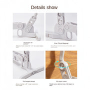 Folding Hanger Bold Indoor Multifunctional Travel Plastic Seconds Collection Hanger Wholesale Household Portable Five-hole Hanger