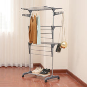 Simple Home Floor Clothes Hanger Multi-layer Folding Wing Clothes Hanger New Clothes Hanger