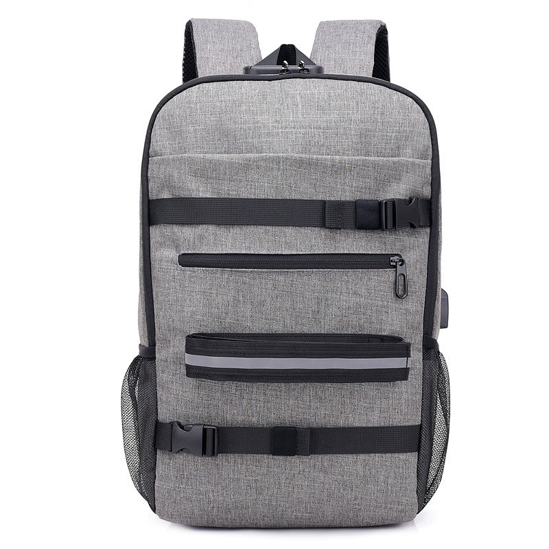 New Sports Outdoor Backpack Skateboard Backpack Travel Backpack With USB Charging Student Bag