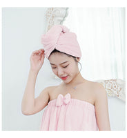 Coral Velvet Dry Hair Cap