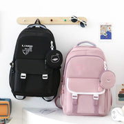 Schoolbag Female College Student Junior High School Student Backpack Large Capacity Oxford Retro Niche Design High-looking Backpack