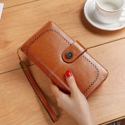 Wallet Women's New 2024 Popular Coin Purse Summer Ins Style Niche Design Genuine Leather Small Bag Long Wallet Handbag