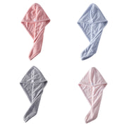 Coral Velvet Dry Hair Cap For Women, Strong Water Absorption, Quick Drying, Skin-Friendly, Soft And Breathable Household Baotou Towel Shower Cap