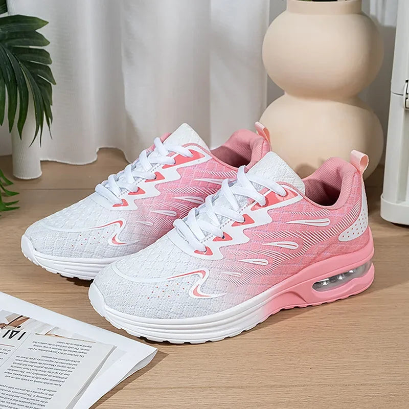 Women&#039;s Breathable EVA Sneakers Casual Student Running Shoes Low Top Mesh Outdoor Plus Size Slip-On Sports Shoes Summer