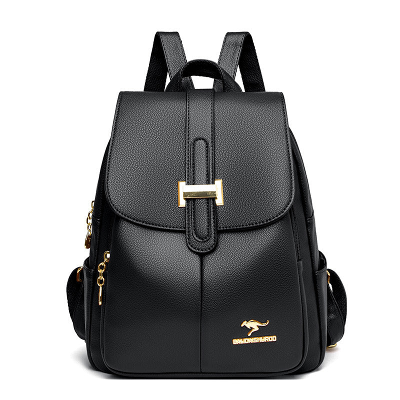 Backpack Women's 2022 New Fashion Middle-aged Women's Bag All-match Large Capacity Backpack Mother Bag Travel Backpack