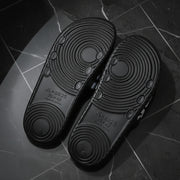 Black And White Striped Bathroom Slippers Indoor Non-slip Thick Bottom Mute Sandals And Slippers Home Men And Women Leisure Slippers