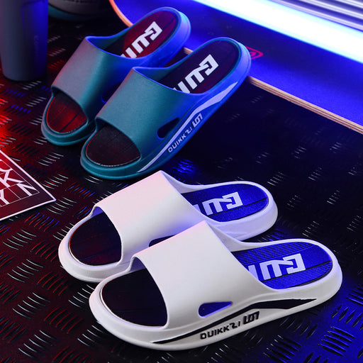 New Summer Sandals Fashion Trendy Men's Slippers Casual Soft Bottom Outer Wear Thick Bottom Beach Indoor Slippers Men's Wholesale