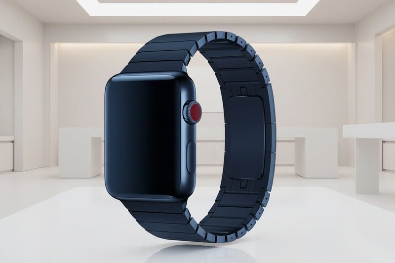 New Suitable For Applewatch Ultra Strap Apple Watch Strap Official New Ceramic Three Beads And One Bead Steel Strap