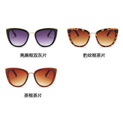 Ladies Cat Eye Sunglasses Personality Leopard Color Sunglasses