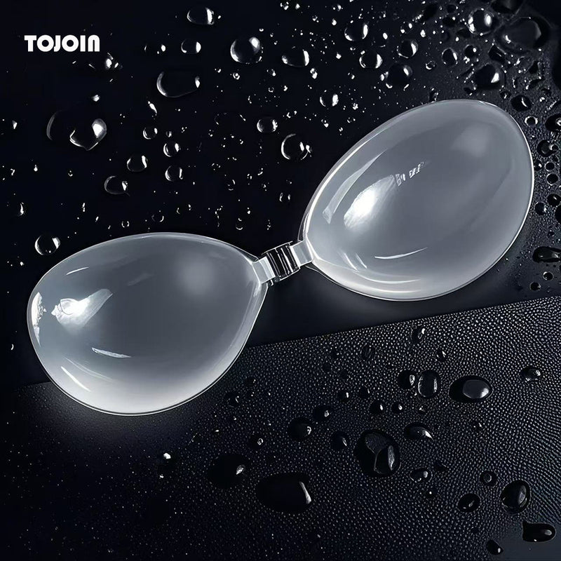 Silicone Bra Transparent Chest Sticker Small Chest Push-Up Silicone Waterproof Sweatproof Thickened Swimming Swimsuit Sling Dress Chest Pad