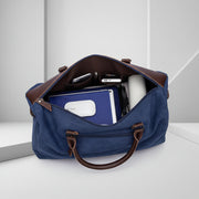 Cross-border Korean-style Handheld Canvas Bag Solid Color Casual Luggage Bag For Men And Women Travel Bag Shoulder Crossbody Bag