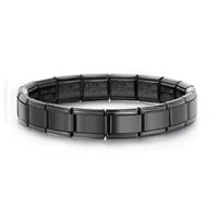 Italian Module Bracelet Italian Charm Stainless Steel Block Elastic Spliced Titanium Steel Glaky Bracelet