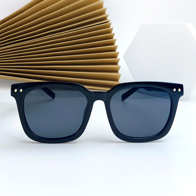 Rivet Sunglasses Large Frame Sunglasses Men And Women Net Red Same Style Factory Direct Supply Multi-color Sunshade Sunglasses