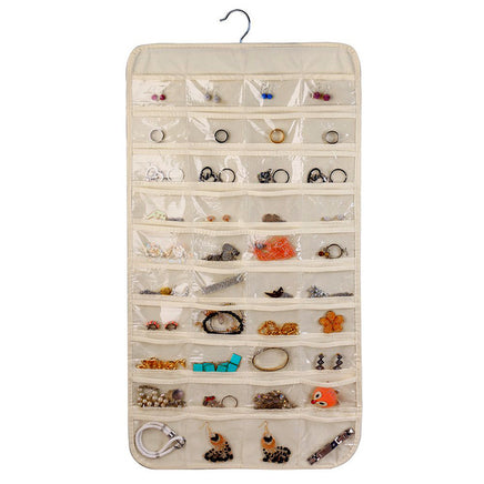 Double-sided Jewelry Hanging Bag Business Card Membership Card Small Items Storage