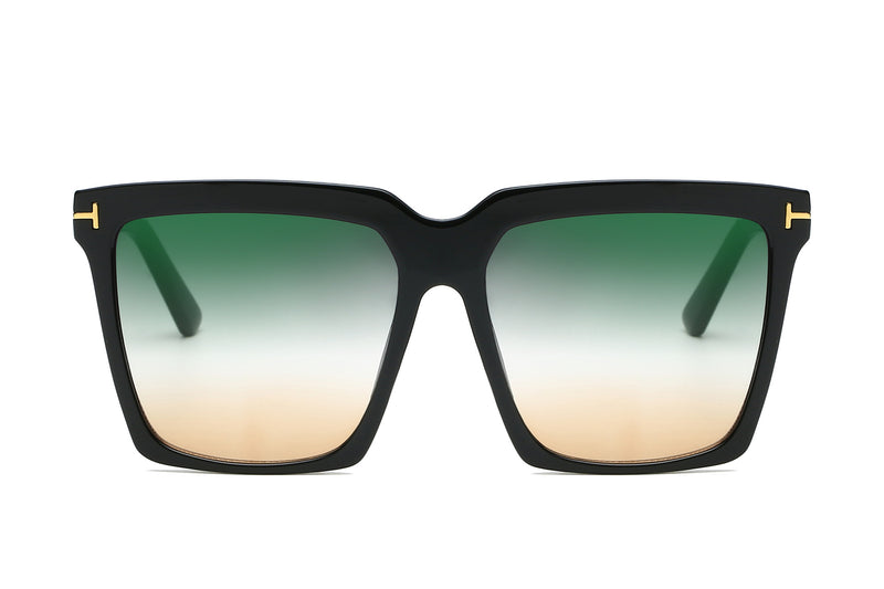 Square Frame Sunglasses Personalized Street Shooting Men And Ladies T-shaped Sunglasses