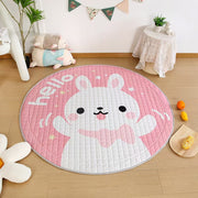 Cotton Children's Storage Crawling Mat Cartoon Round Infant Drawstring Climbing Mat Tent Mat