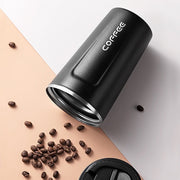 In Stock Stainless Steel Coffee Cup 304 Vacuum Insulation Cup Portable Double Layer Plastic Spray Office Cup Business Gifts
