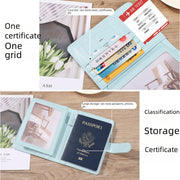 Pu Leather Passport Package Rfid Multi-card Multi-function Passport Certificate Passport Cover