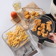New Cross-border Air Fryer Grill 304 Stainless Steel Dehydration Mesh Rack Thickened Three-layer Removable Cooling Grill