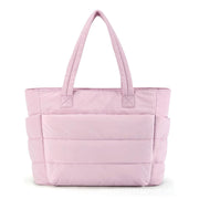 Explosive In Stock Women's Pleated Cotton Handbag Lightweight Fluffy Handbag Suitable For Travel Work Beach Gym