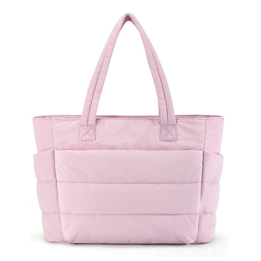 Explosive In Stock Women's Pleated Cotton Handbag Lightweight Fluffy Handbag Suitable For Travel Work Beach Gym