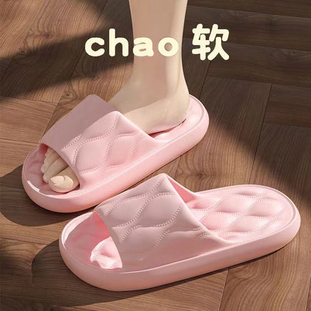 Dropshipping And Free Shipping For Couples, Thick-soled, Simple Slip-on Slip-ons For Women, Summer Indoor Home, Non-slip Bathroom Home