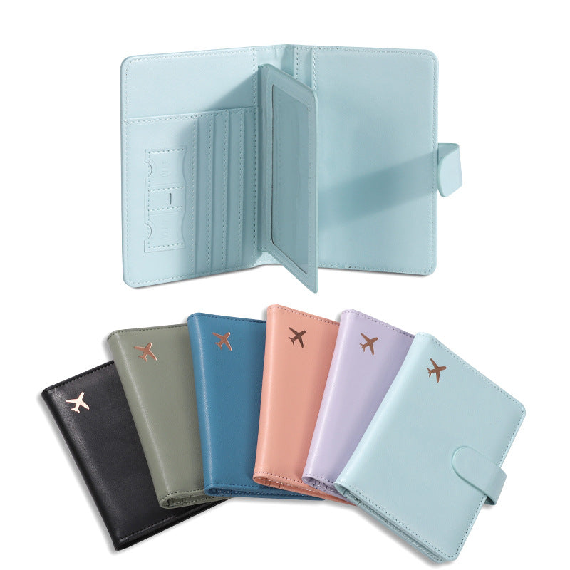 Pu Leather Passport Package Rfid Multi-card Multi-function Passport Certificate Passport Cover