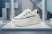 HY906 New Simple Women's Shoes 2023 Autumn Korean Style Breathable Heightened Platform Sports Casual Shoes Board Shoes For Students