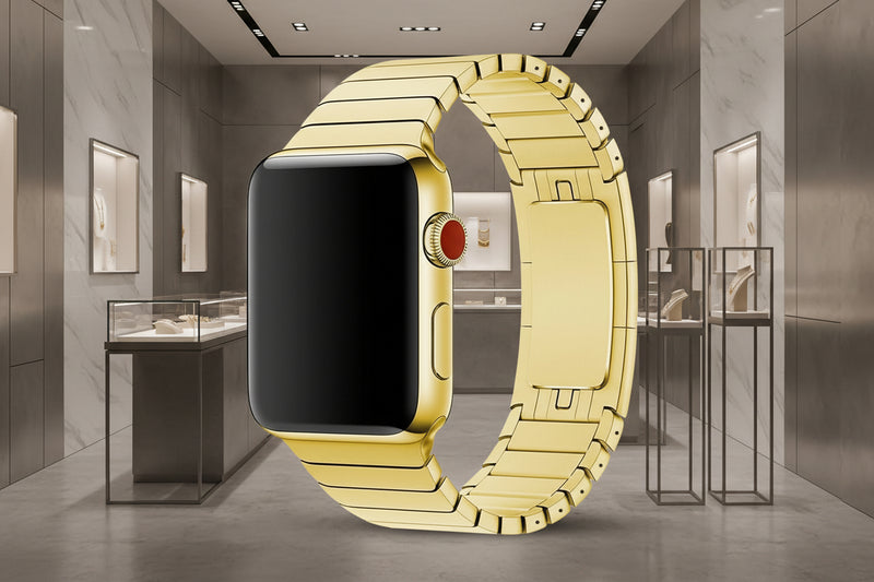 New Suitable For Applewatch Ultra Strap Apple Watch Strap Official New Ceramic Three Beads And One Bead Steel Strap