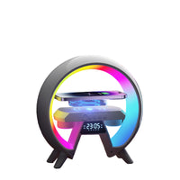 New Large G6 Colorful Bedside Multi-function Bluetooth Audio Wireless Charging Bluetooth Speaker With Clock Light