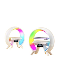 New Large G6 Colorful Bedside Multi-function Bluetooth Audio Wireless Charging Bluetooth Speaker With Clock Light