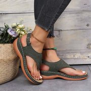 Wish Cross-border Spot Women's Shoes 2021 New Roman Style One-word Buckle Women's Sandals Foreign Trade 43 Large Size Sandals
