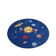 Cotton Children's Storage Crawling Mat Cartoon Round Infant Drawstring Climbing Mat Tent Mat