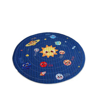 Cotton Children's Storage Crawling Mat Cartoon Round Infant Drawstring Climbing Mat Tent Mat