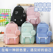 Schoolbag Female College Student Junior High School Student Backpack Large Capacity Oxford Retro Niche Design High-looking Backpack