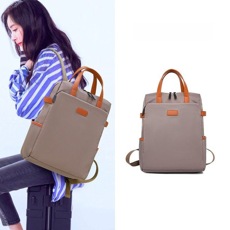 Women's Backpack Simple Fashion Computer Bag Business Commuter Bag Multi-functional College Student Backpack