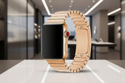 New Suitable For Applewatch Ultra Strap Apple Watch Strap Official New Ceramic Three Beads And One Bead Steel Strap