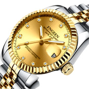 Gold Fashion Watch For Businessman By FNGEEN