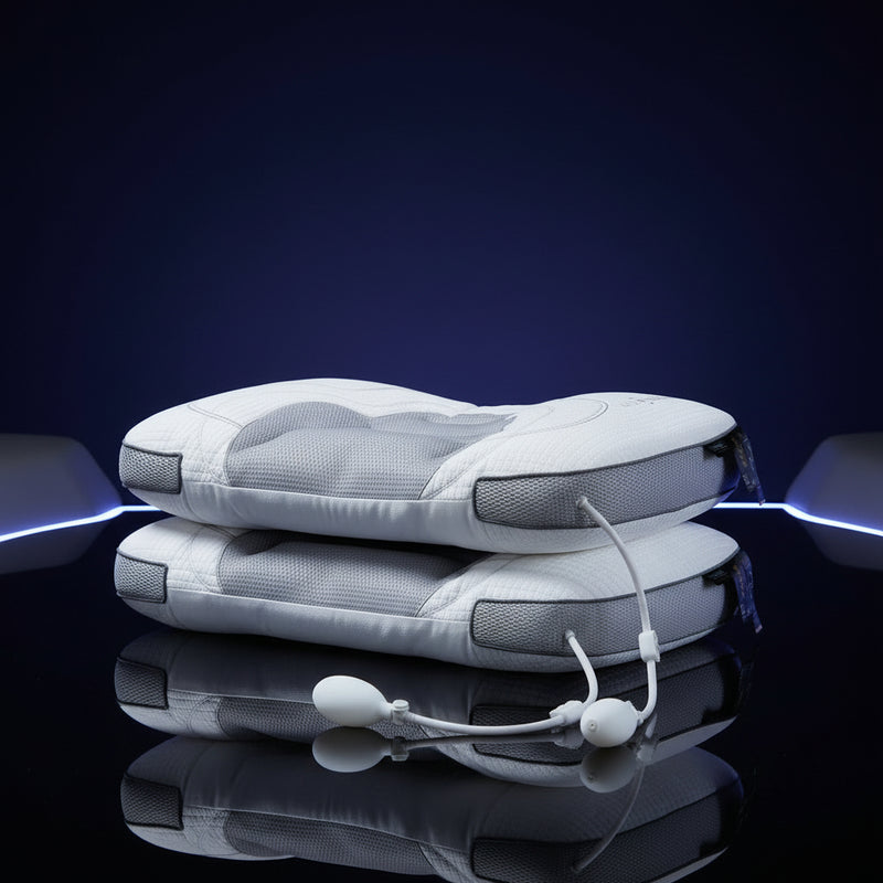 New Adjustable Height Inflatable Airbag Pillow For Sleeping, Breathable Neck Support Airbag Pillow Core For Adults