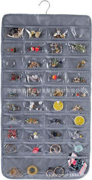 Double-sided Jewelry Hanging Bag Business Card Membership Card Small Items Storage