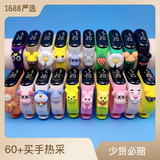 LED Children's Bracelet Watch White Light Cartoon Doll Watch Electronic Touch Watch Student Plastic Waterproof
