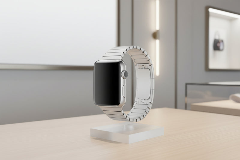New Suitable For Applewatch Ultra Strap Apple Watch Strap Official New Ceramic Three Beads And One Bead Steel Strap